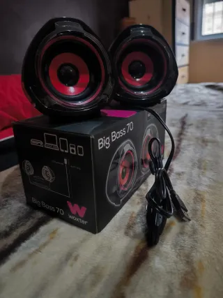 Altavoces Woxter Big Bass 70 | 15W USB+Jack 3.5
