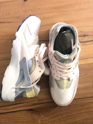 Nike Air Huarache Run Zapatillas Rosa/Blanco