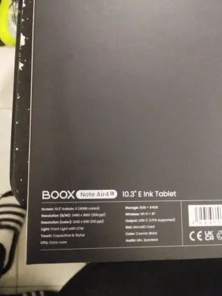 BOOX Note Series  4 C E-reader Tinta Electrónica O