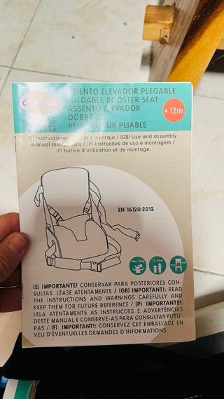 Asiento elevador bebé Olimpos