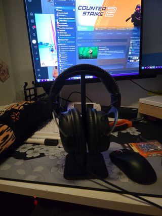 Soporte para auriculares negro