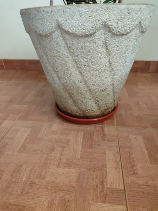 Maceta Piedra Relieve.