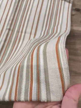 Fundas de cojín a rayas beige y marrón