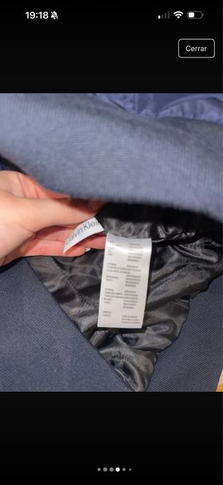 Chaqueta Bomber Calvin Klein Azul