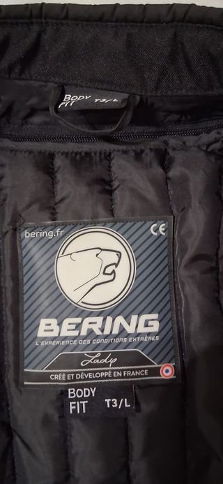 Cazadora BERING cuero moto mujer retro