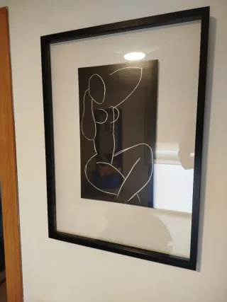 Cuadro Decorativo Figura Humana Blanco y Negro