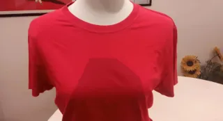 Armani Jeans - T-Shirt Donna in Cotone Rossa (L)