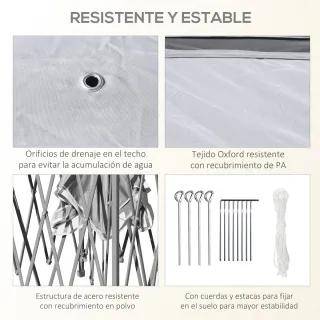 Carpa Plegable 3.3x3.3m Ajustable