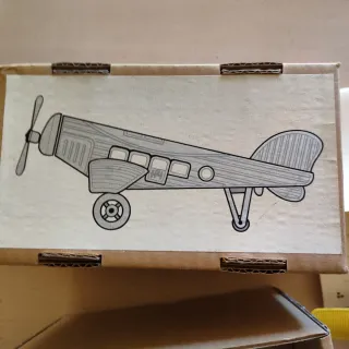 Avión Paya Junkers Amarillo Raro color