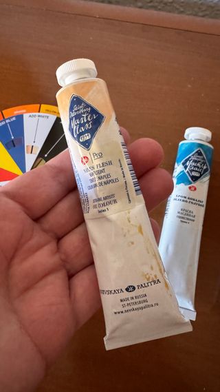 Set Pinturas Óleo profesional y Círculo cromático