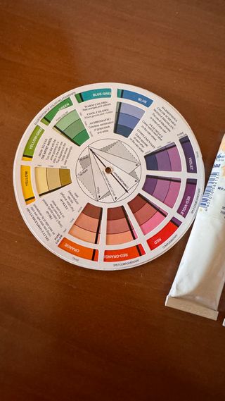 Set Pinturas Óleo profesional y Círculo cromático