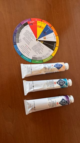 Set Pinturas Óleo profesional y Círculo cromático