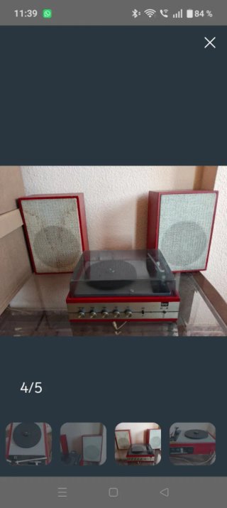 Tocadiscos Bettor EF-41 Vintage Años 60