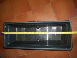Vaso plastica giardino balcone nero