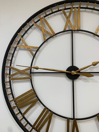 Reloj de Pared Maisons du Monde  Acero Dorado 120D
