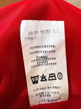 Vestido rojo tirantes S