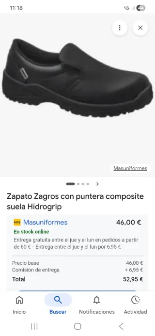 Zapatos de seguridad Panter Zagros S2
