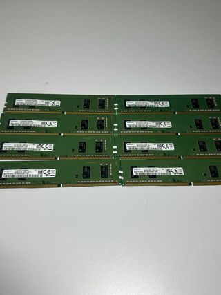Lote 8 Memorias RAM Samsung 32GB DDR4