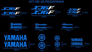 Kit 20 Pegatinas Yamaha XJ6F en dos colores