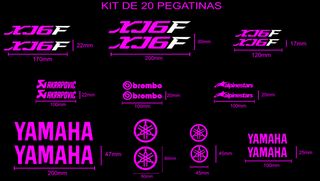 Kit 20 Pegatinas Yamaha XJ6F en dos colores