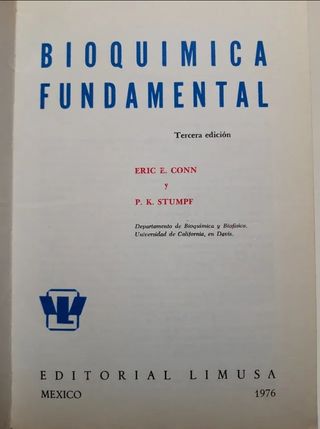 Pack 4 libros de Química y Bioquímica. Buen estado