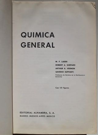Pack 4 libros de Química y Bioquímica. Buen estado