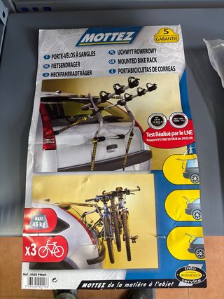 Portabicicletas Mottez 3 bicis