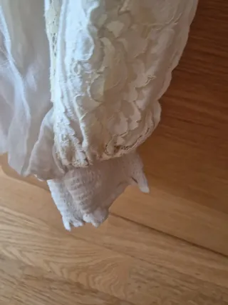 Blusa Zara Volantes Encaje Talla M