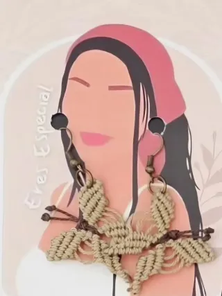 Pendientes Mariposa Macramé Artesanales