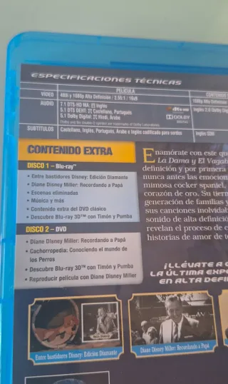 Blu-ray La Dama y el Vagabundo Edición Diamante