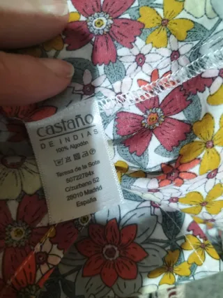 Blusa flores tipo Liberty multicolor