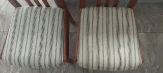 Lote de 6 sillas de comedor marrones