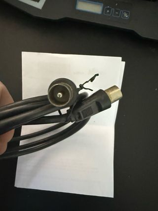 Cable alargador Antena TV Coaxial Macho-Hembra