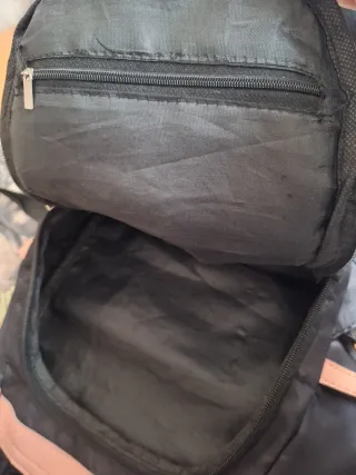 Mochila Stitch Antirrobo Negra y Rosa