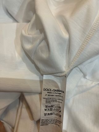 T-shirt Dolce & Gabbana Bianca Nuova - Originale