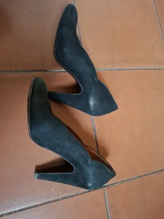 Zapatos Ante Diseño Elegante Negros