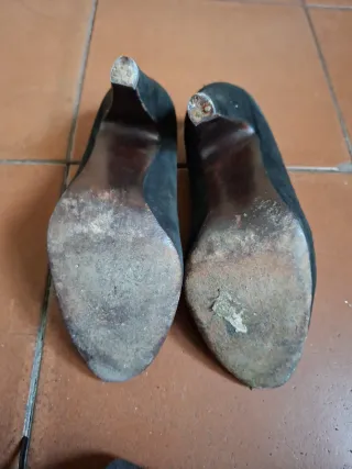 Zapatos Ante Diseño Elegante Negros
