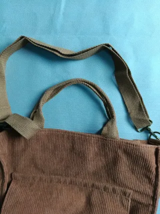 Bolso de pana marrón mujer