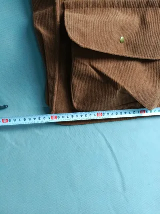 Bolso de pana marrón mujer