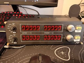 Panel Radio Saitek Simulación