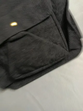 Bolso Tote Gris/Negro Mano y Hombro