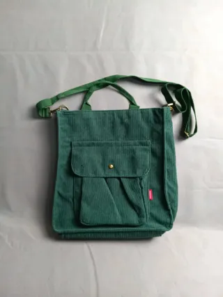 Bolso Tote Gris/Negro Mano y Hombro