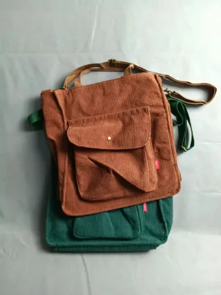Bolso Tote Gris/Negro Mano y Hombro