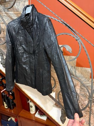 Giacca donna in vera pelle morbida vintage