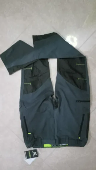 Pantaloni tecnici da lavoro grigio/verde oliva