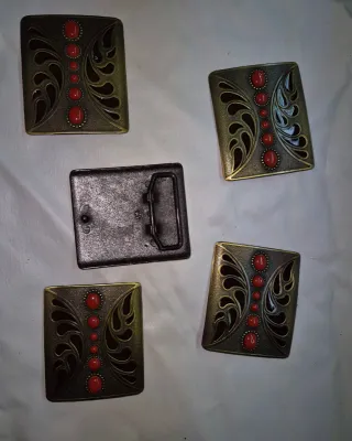 Hebillas para cinturón con diseño floral