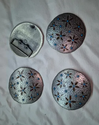 Hebillas para cinturón con diseño floral