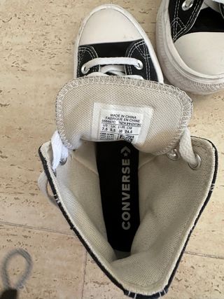 Zapatillas Converse All Star Negras Plataforma