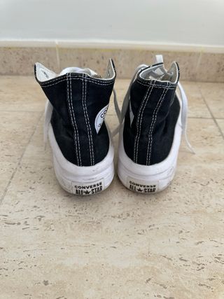 Zapatillas Converse All Star Negras Plataforma