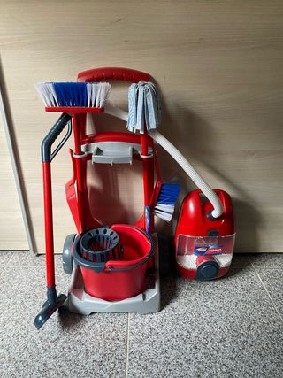 Carrito limpieza infantil  y aspiradora